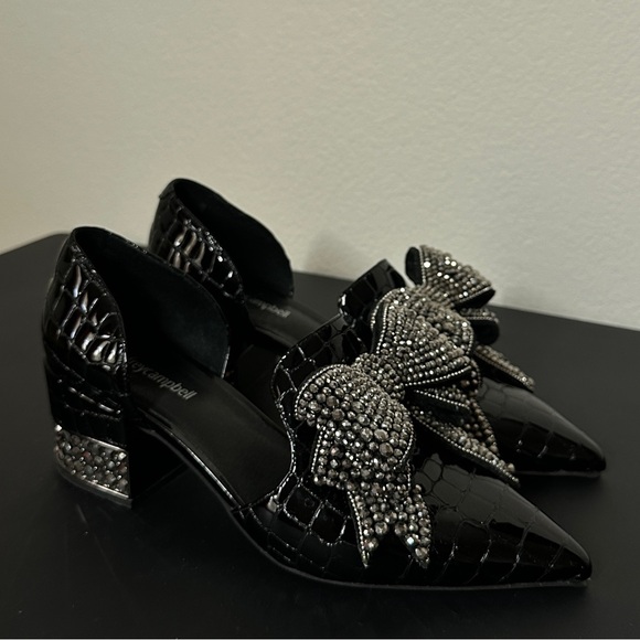 RARE Jeffrey Campbell beaded bow shoes - Picture 1 of 3
